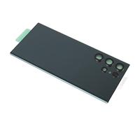 Saluaqui Back Glass Cover Replacement for Ultra 5G S908U S908F - Battery Door Housing Rear Panel in Black with Easy Installation Kit (Green)