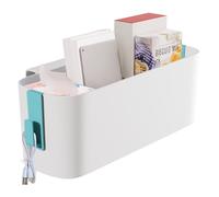 Saluaqui Bedside Storage Basket, Hanging Storage Box Dormitory Bedside Organizer, Bunk Bed Bedside Organizer Caddy for Home School Office (Green)