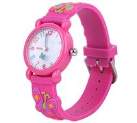 Saluaqui Children’s Cartoon Wrist Watch with Cute Exquisite Pattern in Purple - Eco-Friendly Material, Adjustable Length, Accurate Timekeeping (#2)
