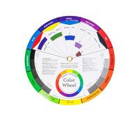 Saluaqui Color Wheel Color Mixing Guide for Painting & Design - Matching Learning Tool for All Skill Levels - Comprehensive Art Class Teaching Aid in 5.5 & 9.25 Inches (Multicolor #-1)