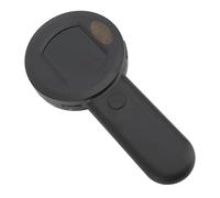 Saluaqui Digital Magnifier 50X with 2 Lighting Modes and 2-Inch IPS Screen Magnifying Glass for Jewelry, Banknote, Fabric Appraisal - Black (Black)