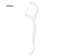 Saluaqui Eco-Friendly 500pcs Disposable Floss Sticks with Non-Slip Handle for Teeth Stain Removal, Oral Care Tool with High Toughness for Effective Gum Cleaning