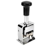 Saluaqui Efficient Number Stamp with Automatic Ink Return | Portable 6 Digits Self Inking Numbering Machine | Zinc Alloy Housing for Accounting and Document Identification