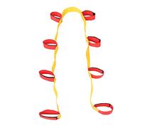 Saluaqui Elastic Team Fastening Tape for 3/5/8 Person Games - Stretchy Strap, Teamwork Coordination and Balance - Outdoor Training Equipment (Normal version 8 people)