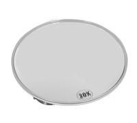 Saluaqui Enhanced 20X Magnifying Round Mirror with Strong Suction Cups for Precise Makeup Application, Portable White Mirror for Bathroom and Travel Use (White)