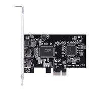Saluaqui Enhanced PCI-E PCI Express FireWire 1394a IEEE 1394 Controller Card with High-Speed FireWire Cable - Supports Hot-Swap and Plug-and-Play for Diverse Devices