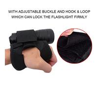 Saluaqui Ergonomic Diving Light Glove with Adjustable Torch Holder - Waterproof Nylon Material for Comfortable Underwater Use, One Size Fits All