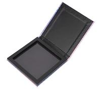 Saluaqui Fashionable DIY Empty Makeup Palette - Magnetic Eye Shadow Palette for Travel, Home Use & Artists - Customizable Portable Cosmetic Storage in Black/Grey