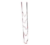 Saluaqui Fluorescent Green 5 Step Boat Rope Ladder - Foldable Nylon Assist Boarding for Inflatable, Pontoon, Kayak, Motorboat & Outdoor Climbing (Red)