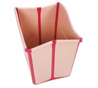 Saluaqui Foldable Baby Bath Tub Large Non-Slip Soaking Tub for Kids, Portable Collapsible Bathtub for Travel and Home Use, Blue (Pink)