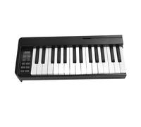 Saluaqui Foldable Electronic Piano with 61 Keys and Rechargeable Battery for Portable Music Practice (Black)