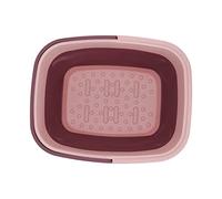 Saluaqui Foldable Foot Tub Portable Foot Massage Bath Bucket - Silicone Spa Basin with Handle, Ideal for Home, Camping, and Outdoor Use, Green (Roseate)