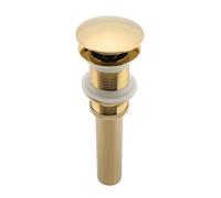 Saluaqui G1 /4" Premium Brass Bathroom Basin Sink Up Drain Assembly with Plated Finish Non Overflow Design for Efficient Drainage Ideal for Modern Bathrooms and Fixtures (#3)