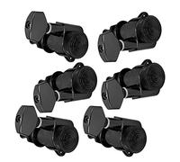Saluaqui Guitar Locking Tuners Lock String Sealed Tuning Key Pegs Machine Heads Music Accessory XFNHBK 6Pcs Right Tuners for Acoustic and Electric Guitars (Three left and three right six sets)