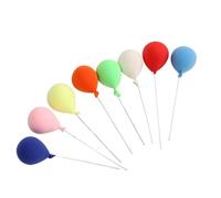 Saluaqui Handcrafted Resin Balloons for Dollhouse Decoration - 8 Pcs Set - Decorative 1:12 Scale Doll House Accessory for Garden and Interior Styling