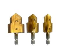 Saluaqui High-Precision Spigot Reamer Bit with Hexagonal Shank for PPR Plastics Pipes - Sturdy Bearing Steel Expanding Drill for Plumber's Reaming Tools - Versatile for Home and (20 & 25 & 32)