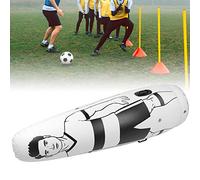 Saluaqui Inflatable Soccer Training Defender Wall for Football Practice Equipment with Stereoscopic Design and Portable Side Handles (Single wall)