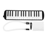 Saluaqui IRIN 32 Key Melodica with Bag - Beginner Wind Musical Instrument for Children and Music Education, Black, Eco-Friendly Materials (Black)