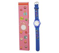 Saluaqui Kids Cartoon Watch with Letter Pattern - Time Recognition Tool for Children - Eco-Friendly Pink Wrist Watch Easy Adjust Strap (#3)