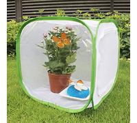 Saluaqui Large Foldable and Portable Ventilated House Breeding Cage with Zipper and Handle for Easy Cultivation, Safe Polyester Material (30 * 30 * 30cm)