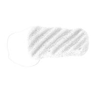 Saluaqui Long Wave Body Sponges for Facial Care - Heart Shaped Flutter Design - Ideal for All Skin Types - Effective Exfoliation & PH Balance (Long Wave White (Dry))