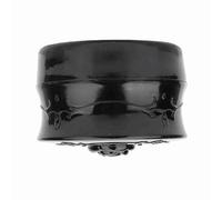 Saluaqui Loose Powder Container Mirror Loose Powd Vintage Rose Empty Makeup Powder Dispenser Box Cosmetic Case with Puff - Portable Dispenser for Travel Use (Black)