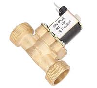 Saluaqui Normally Open Brass Solenoid Valve G3/4" Electromagnetic Water Inlet Switch DC12V with High and Long Service Life (DC12V)