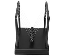 Saluaqui Pendulum Ball Cradle for Newton's Balance Physics - Educational Toy & Office Decoration with Steel Balls for Newton's Laws of Motion