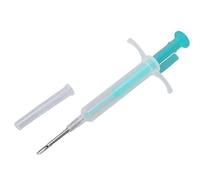 Saluaqui Pet Microchip ISO11784/5 FDX-B 134.2kHz Low Frequency 15 Digit Pet ID Microchip Implant Kit for Animal Management and Tracking 2.12 X 12mm ABS Material