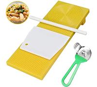 Saluaqui Plastic Gnocchi Board Tool for Pasta Multifunctional Rolling Pin Gnocchi Maker Ideal Kitchen Tool for Home Cooks Chefs