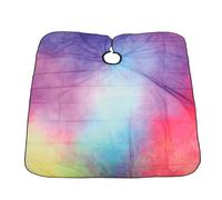 Saluaqui Polyester Salon Barber Cape Neck | Tie dye print hair cutting cape polyester fabric neck buckle for adults easy to design suitable for salon and