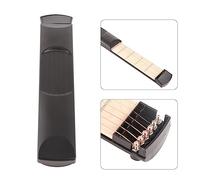 Saluaqui Portable 6 String 6 Fret Pocket Guitar for Beginners Practice Training with Mahogany Fingerboard and Sturdy Plastic Shell, Compact and Lightweight Design