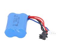 Saluaqui Powerful 7.4V Lithium Battery 1200mAh with SM Black Plug | Reliable Lipo Battery for RC Electric Toys | Long-Lasting Li-Ion Pack