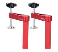 Saluaqui Premium Bench Dog Clamp for Woodworking - 2PCS, Fast Hold Down Table Clamp with 20mm Dog Holes, Sturdy Aluminium Alloy, Easy to Lock & Unlock