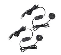 Saluaqui Professional Dimmable LED Spot Lights with USB 5V, Compact Design for Display Case, Jewelry Case, Entryway, Cabinet Warm Indoor Lighting, 2PCS (Warm Light)