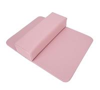 Saluaqui PU Manicure Hand Pillow Set With Mat Ergonomic Nail Art Cushion | Ergonomic PU leather arm rest includes protective table mat suitable for professional salon and home manicure