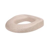 Saluaqui Raised Toilet Cushion for Comfort & Universal Fit, Soft Padded EPP Raised Toilet Cover, Water-Resistant Grey Cushion for Enhanced Mobility (Beige)