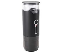 Saluaqui Rechargeable Mini Coffee Machine with 15 Bar Pressure - Portable Wireless USB Coffee Maker for Home, Office, Camping - Automatic Italian Brews in Black (#4)