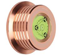 Saluaqui Record Weight Stabilizer Aluminum Turntable Disc Clamp with Bubble Level for Record Player 50Hz Music Recording Equipment (Rose Gold)