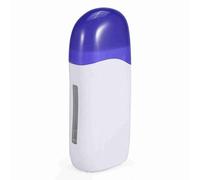 Saluaqui Roll On Wax Warmer Wax Roller Machine Waxing Roller Kit for Sensitive Skin with Transparent Window ABS Material Portable Hair Removal for Women Men (three seats)