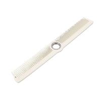 Saluaqui Rotatable Cutting Comb Professional Barber Styling Comb with Ball Bearing Smoothly Glide for All Hair Types Men Women Plastic 22x3cm (White)