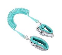 Saluaqui Safety Harness Wrist Leash for Kids with Key Lock - Adjustable 2M Anti Lost Wristband for Child Toddler - Blue with 360° Rotating Metal Buckle (Green)