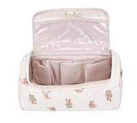 Saluaqui Shockproof Hair Tools Travel Bag, Padded Interior with Quilted Construction, Compact Design with Anti Slip Metal Hook, for Flexstyle and Supersonic Hair Dryers (Bear)