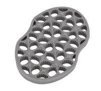 Saluaqui Silicone Curling Comb, Integrated Spiral Grooves with Raised Silicone for Effortless Curl Creation, Portable and Non Absorbent, Suitable for Wet Dry Styling Afro Curls (Dark Grey)