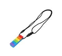 Saluaqui Silicone Teether Pendant Necklace High Temperature Resistant Chewing Pendant for Infants, Children, and Adults - Red (#3)