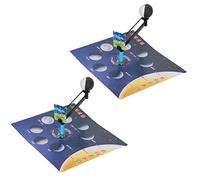 Saluaqui STEM-Focused Experimental Kit for Kids - DIY Moon Phase Model Assembly with Educational Science Toy Features - Eco-Friendly Plastic Science Teaching Toy for Kids