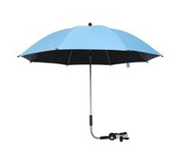 Saluaqui Universal Baby Parasol Clamp/Holder-On for Strollers and Tricycles, 360 Degree Adjustable Sun Protection Umbrella with Secure Clamp, Lightweight and Portable, Pink (Blue)