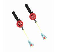 Saluaqui Versatile Crab Fishing Rod with Shrimp Clamp Accessories - Portable 2Pcs Ice Fishing Pole Set with Reel and 4.5M Nylon Line - Random Color