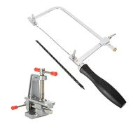 Saluaqui Versatile Jewelry Tools Set for DIY Repair - High-Strength Steel Hacksaw & Precision Saw Vane/Wing with Compact Vise for Jewelry Making