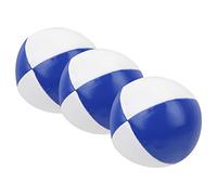 Saluaqui Versatile PU Leather Juggling Balls Set - Indoor Leisure Practice and Portable Performance Balls for All Skill Levels - Red and White 3Pcs (Blue and White)